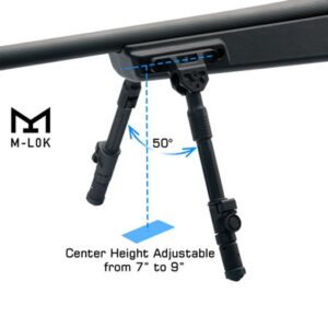 Alternative view of UTG Recon Flex II Bipod, 7"-9" Center Height, M-LOK