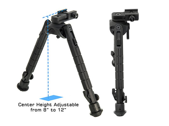 UTG Recon 360 TL Bipod, 8"-12" Center Height, Picatinny – Bild 5