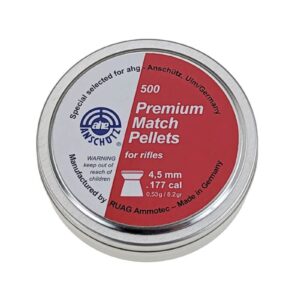 ahg-Premium Match Pellets 4,51 mm 0,53 g, 500 Flachkopf Diabolos