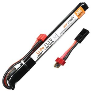 airmaX LiPo Akku 11.1V 1200mAh 20 / 40C Stick-Type m. Deans Anschluss + Mini-Tam Adapter