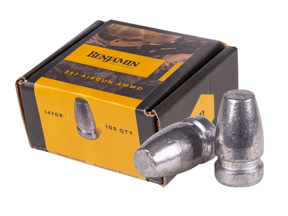 Benjamin .357 Caliber Flat Nose, 147 Grains - 100 ct