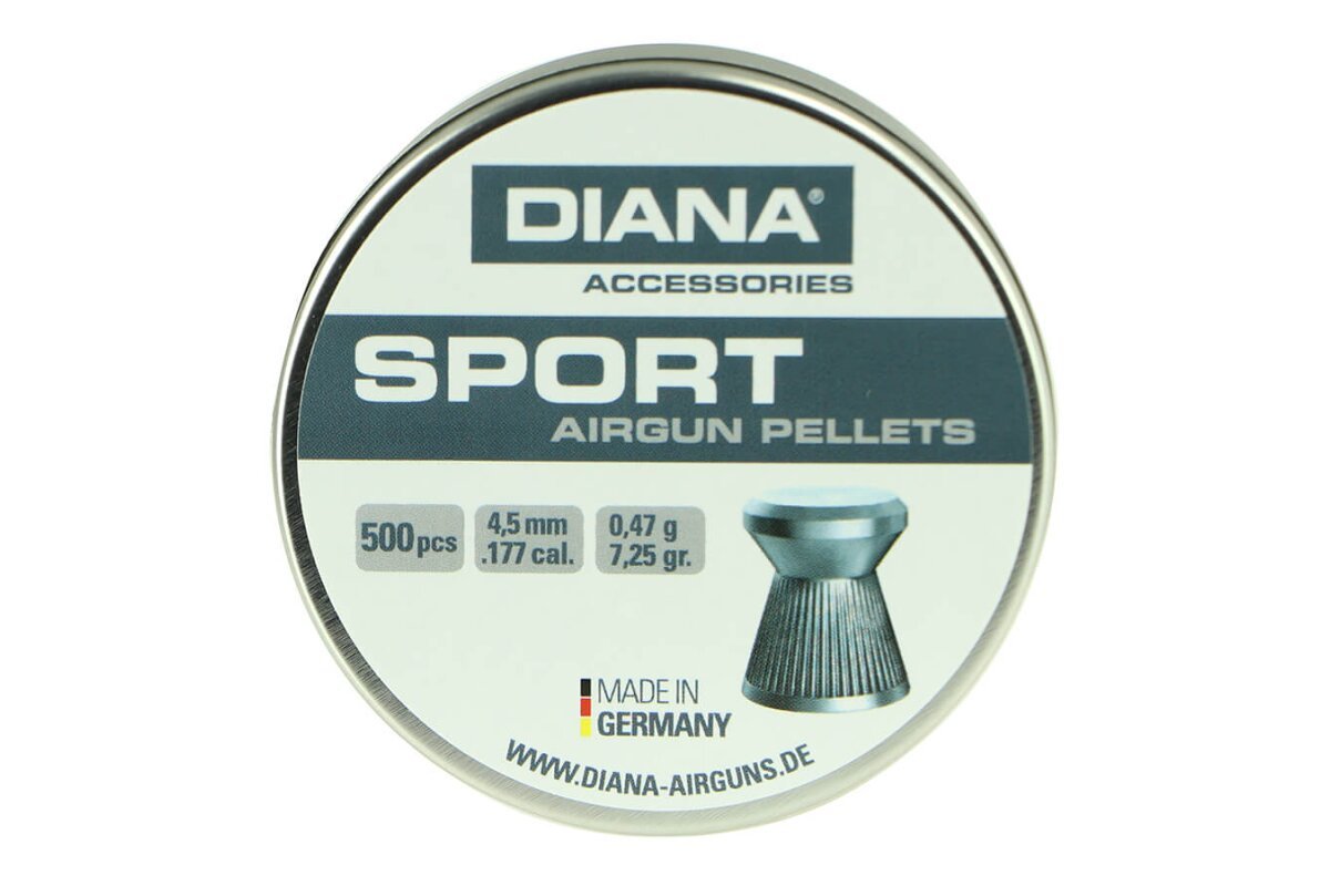 Diana Sport Flachkopf Diabolo 500St. Kal. 4,5mm – Bild 2