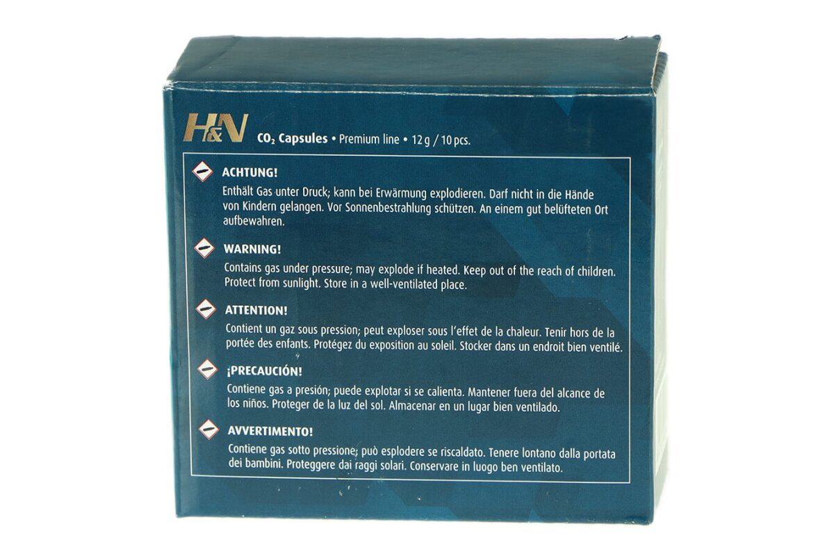 H&N CO2 Kapseln 10 Stück a 12g – Bild 3