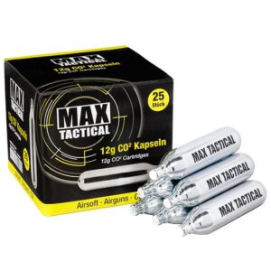 Max Tactical CO2-Kapseln 25 Stück je 12g
