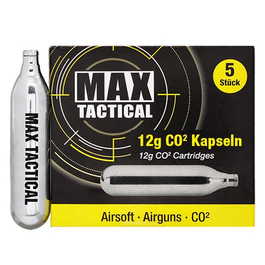 Max Tactical CO2-Kapseln 5 Stück je 12g