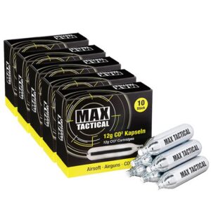 Max Tactical CO2-Kapseln 50 Stück je 12g