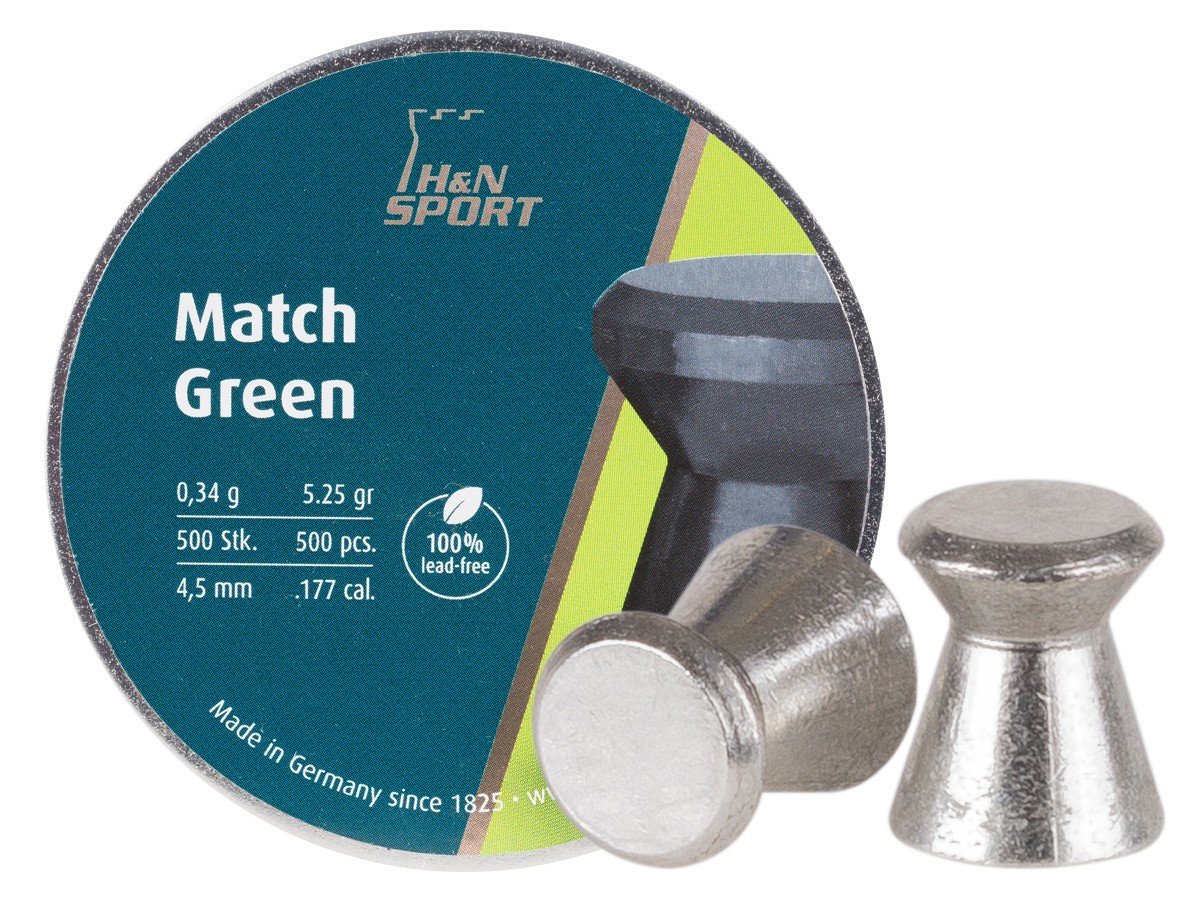 H&N Match Green .177 Cal, 5.25 gr - 500 ct – Bild 2